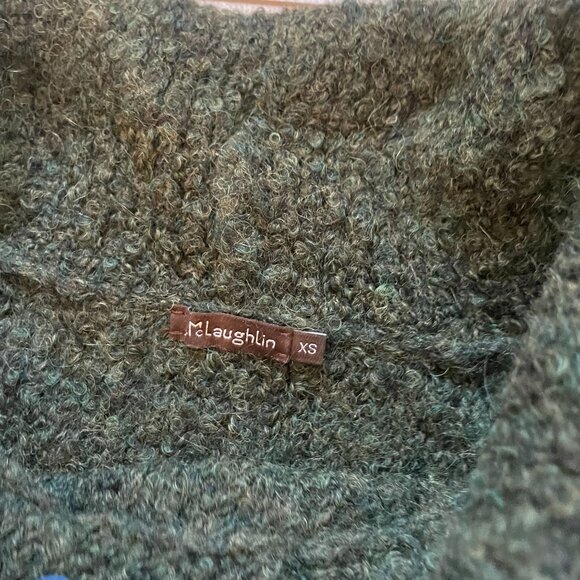 Mclaughlin Lulu Alpaca Wool Blend Cowl Neck Sweater Women XS Olive Green Winter - Picture 6 of 6